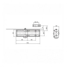  DOORLOCK DL100 size 3/4 серебристый 75505